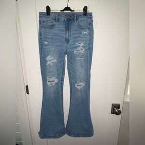 American Eagle super hi-rise flare jean sz 6 short NWOT